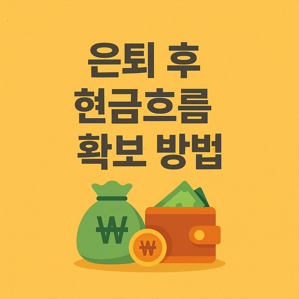 은퇴 후 현금흐름 확보 방법