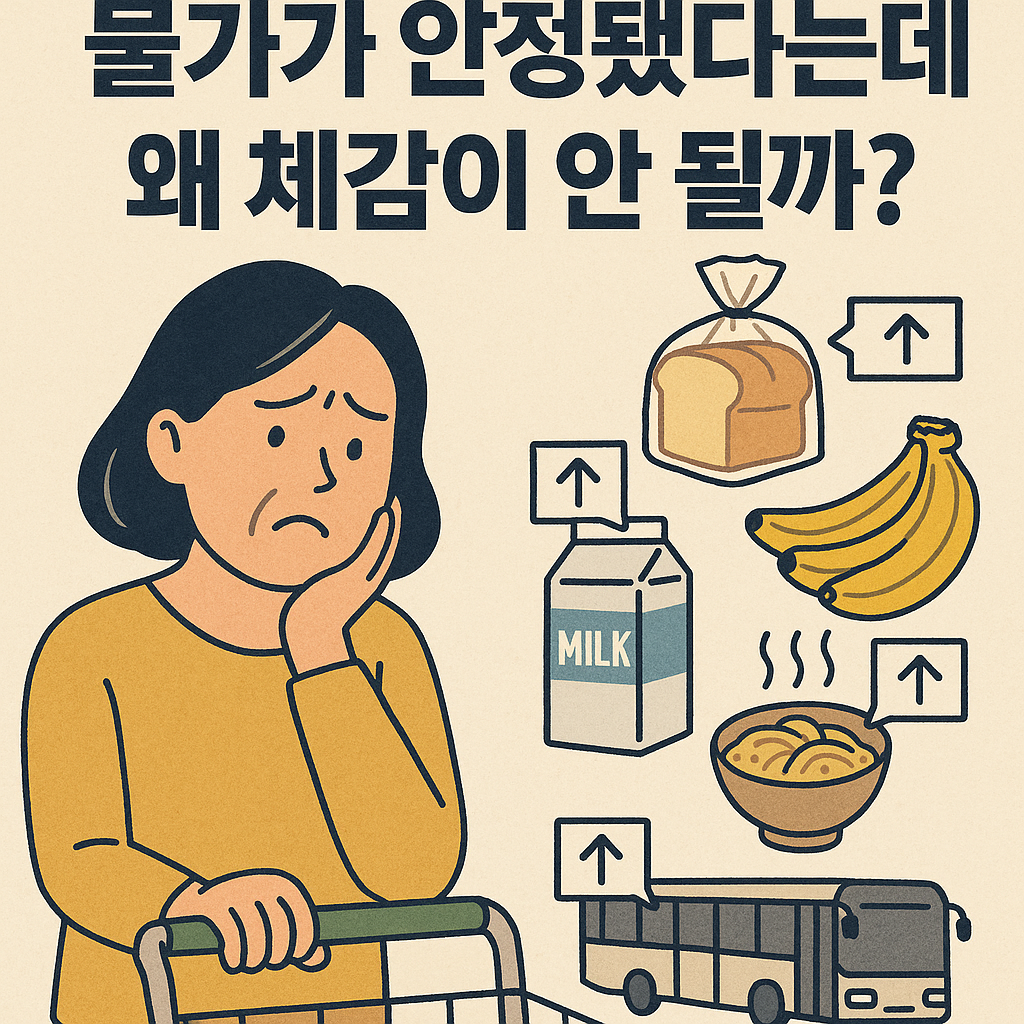 “물가가 안정됐다는데 왜 체감이 안 될까?”