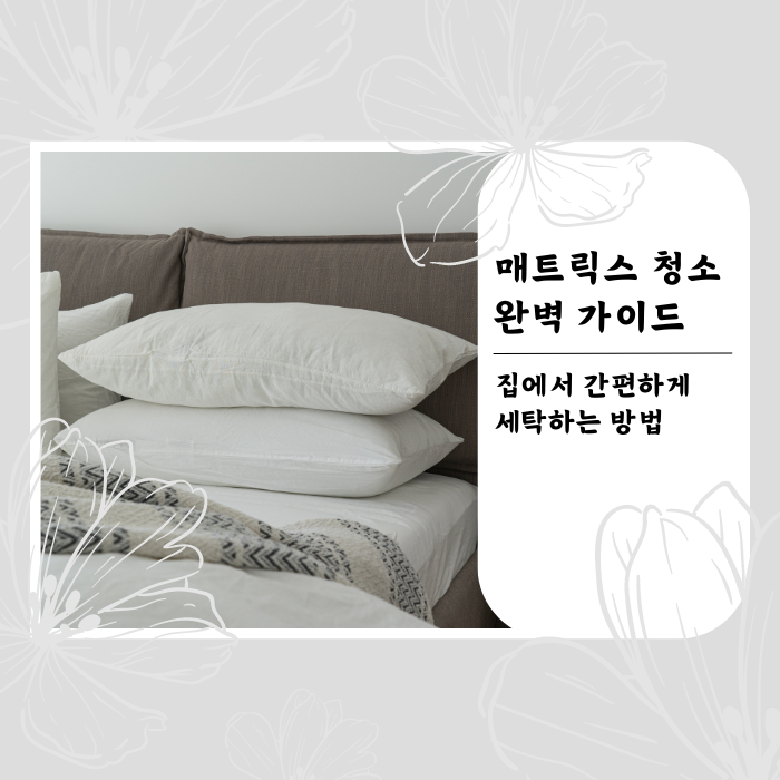 매트릭스-청소-완벽-가이드-집에서-간편하게-세탁하는-방법