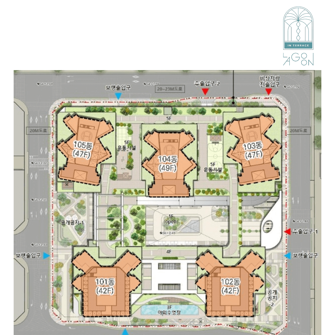 라군 인 테라스 2차 단지 배치도