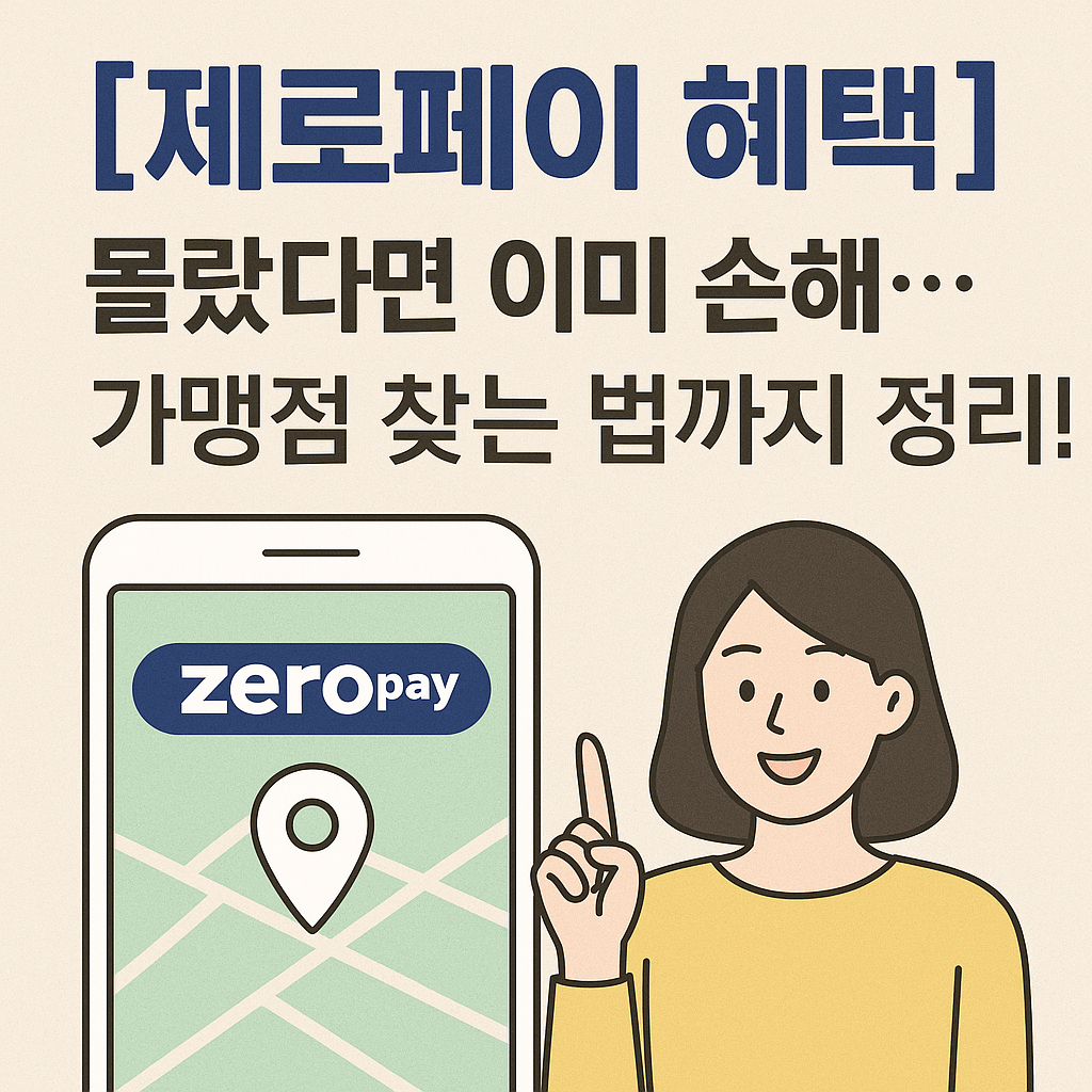 [제로페이 혜택] 이거 몰랐다간 매일 손해봅니다 (가맹점 확인법까지 정리)