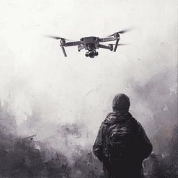 비행 중인 드론