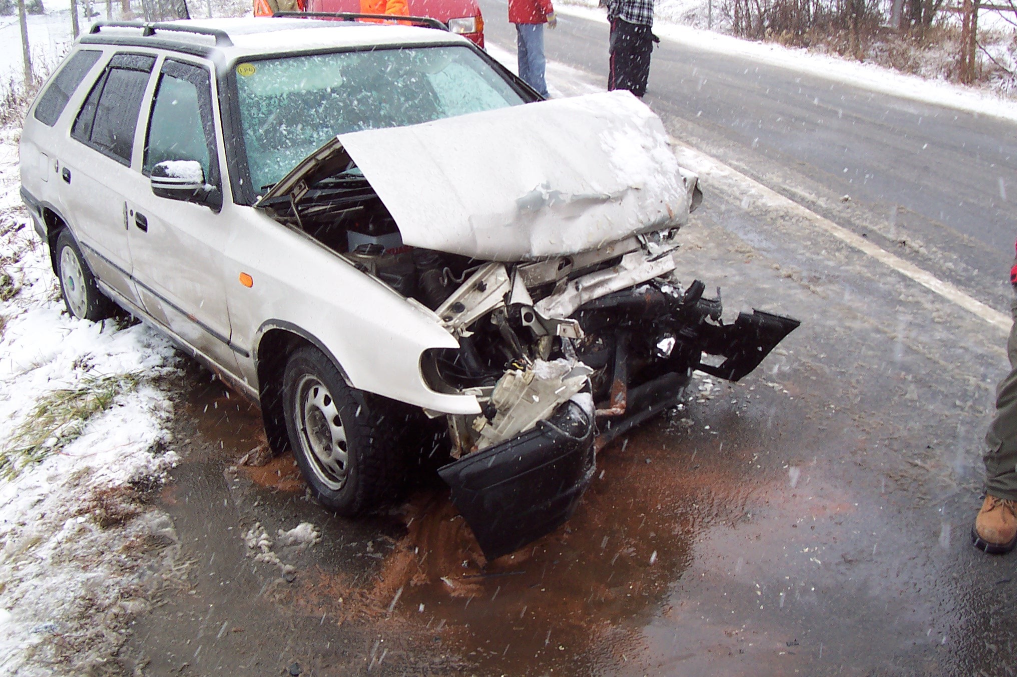 중국에서 교통사고 장면