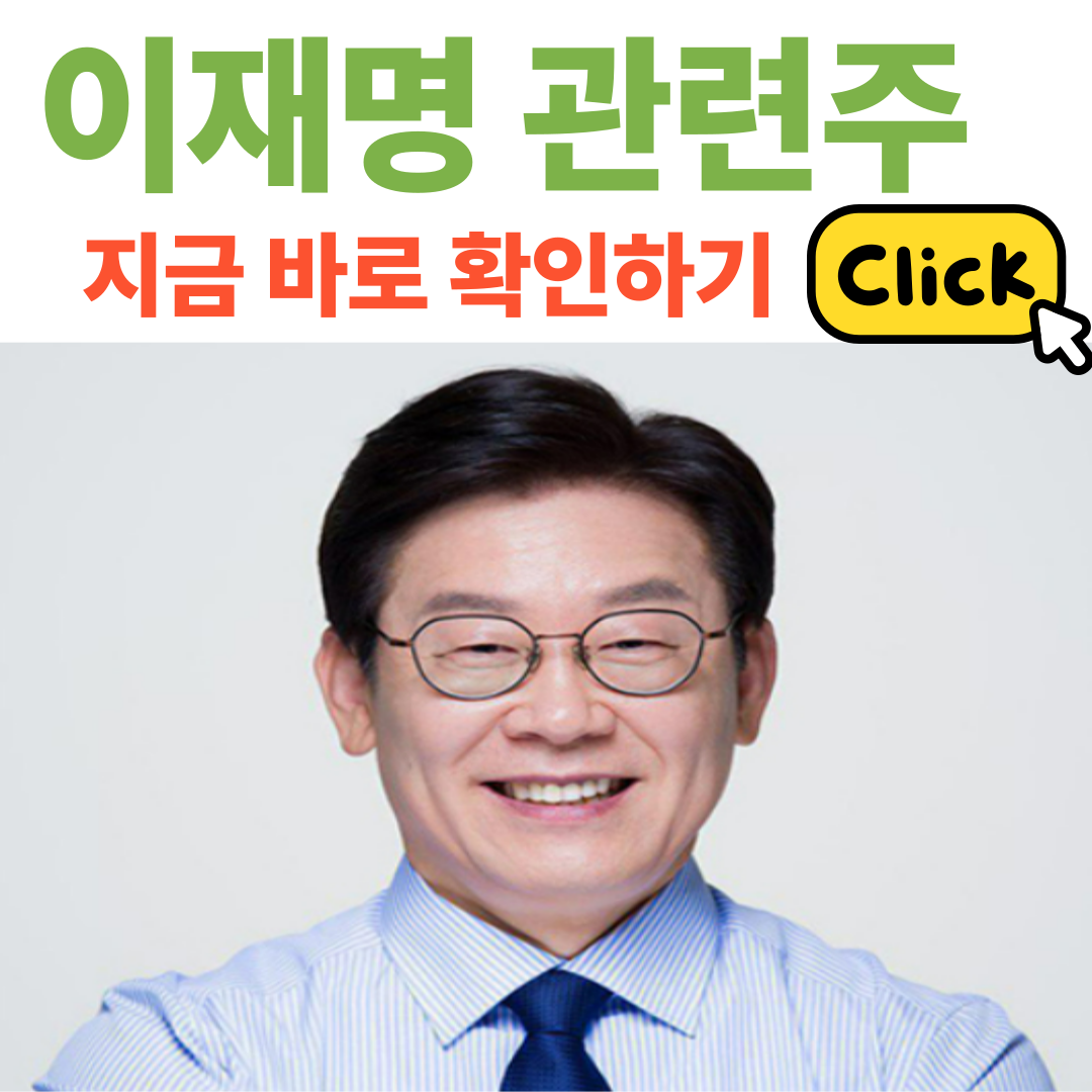 이재명 관련주 확인하기
