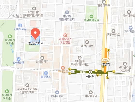 석남역 센트럴파크 그랑베르 잔여세대 임의공급 지도
