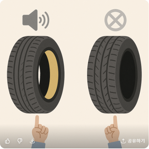 흡음재 타이어 vs 일반 타이어: 교체 전에 꼭 알아야 할 차이 관련 사진