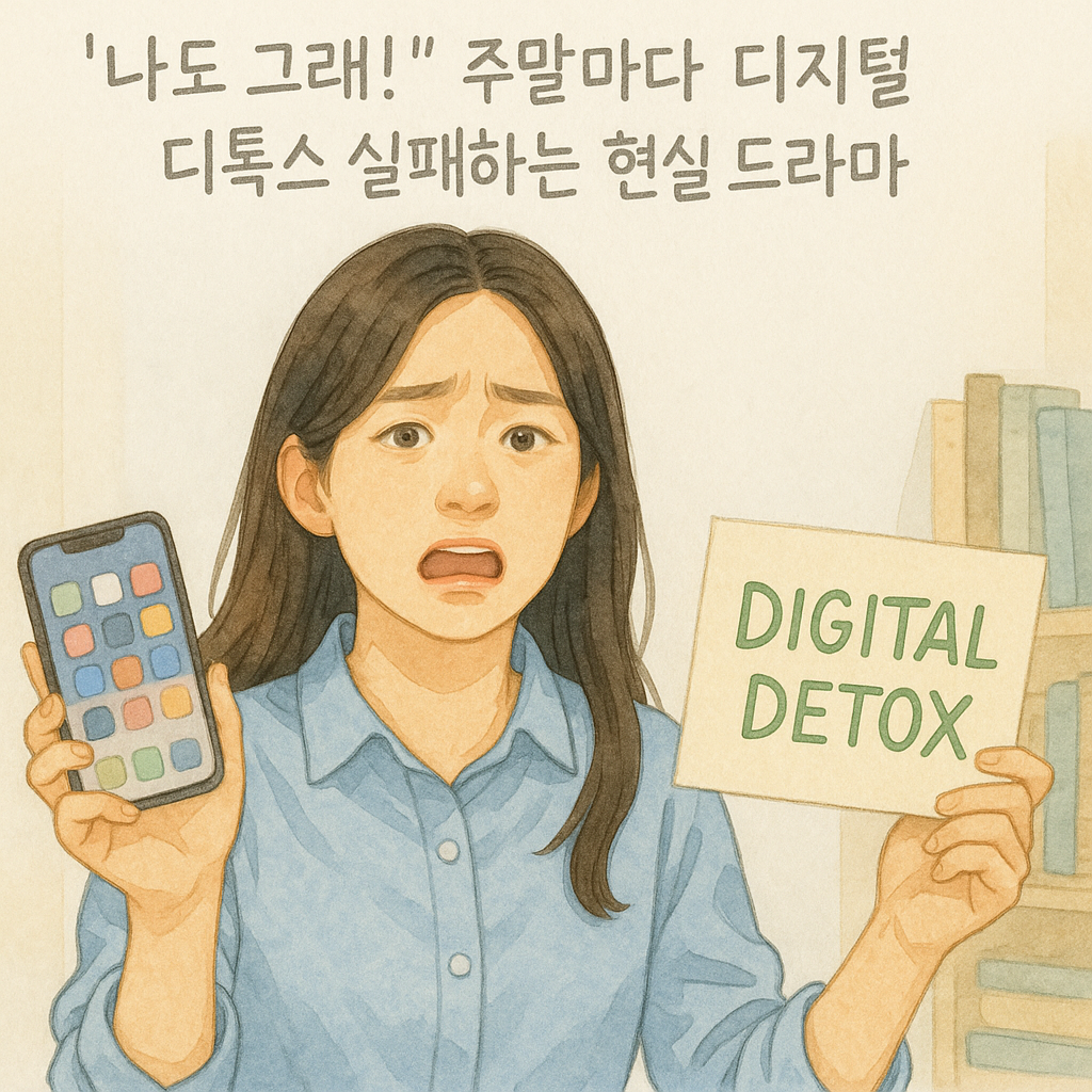 디지털 디톡스 실패 중