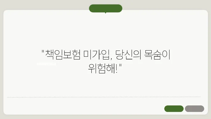 책임보헕입 미입 벌금