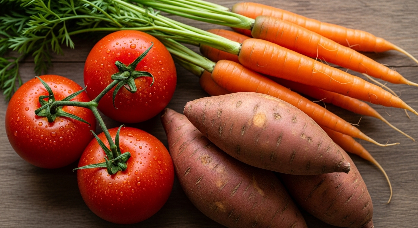 폐암에 좋은 음식 BEST 10 : 토마토 &amp;#44; 당근&amp;#44; 고구마&amp;#44; 호박