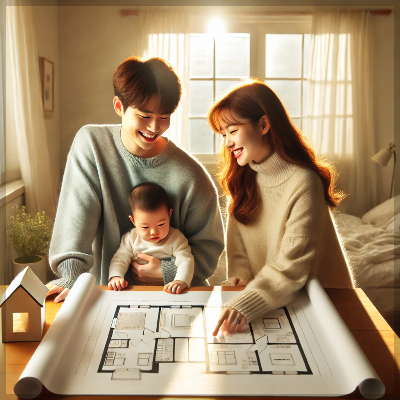 신혼부부의 모습