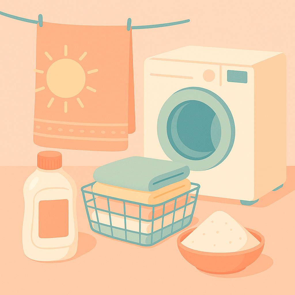 욕실 수건 냄새 제거 및 세탁 관리법