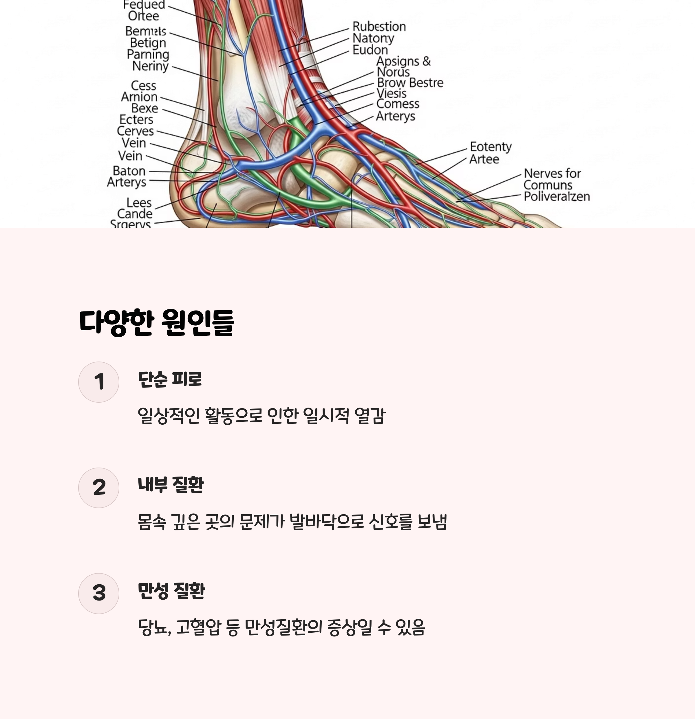 발바닥 열감, 통증? 흔한 원인부터 숨겨진 질환까지! 🧐