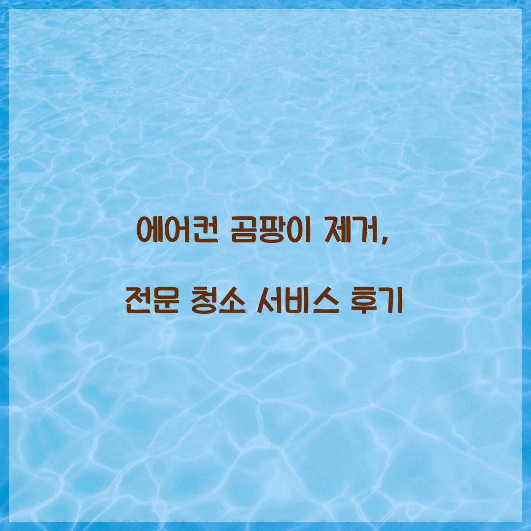 에어컨 곰팡이 제거