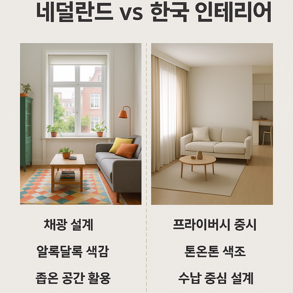 네덜란드vs한국 인테리어 관련사진.