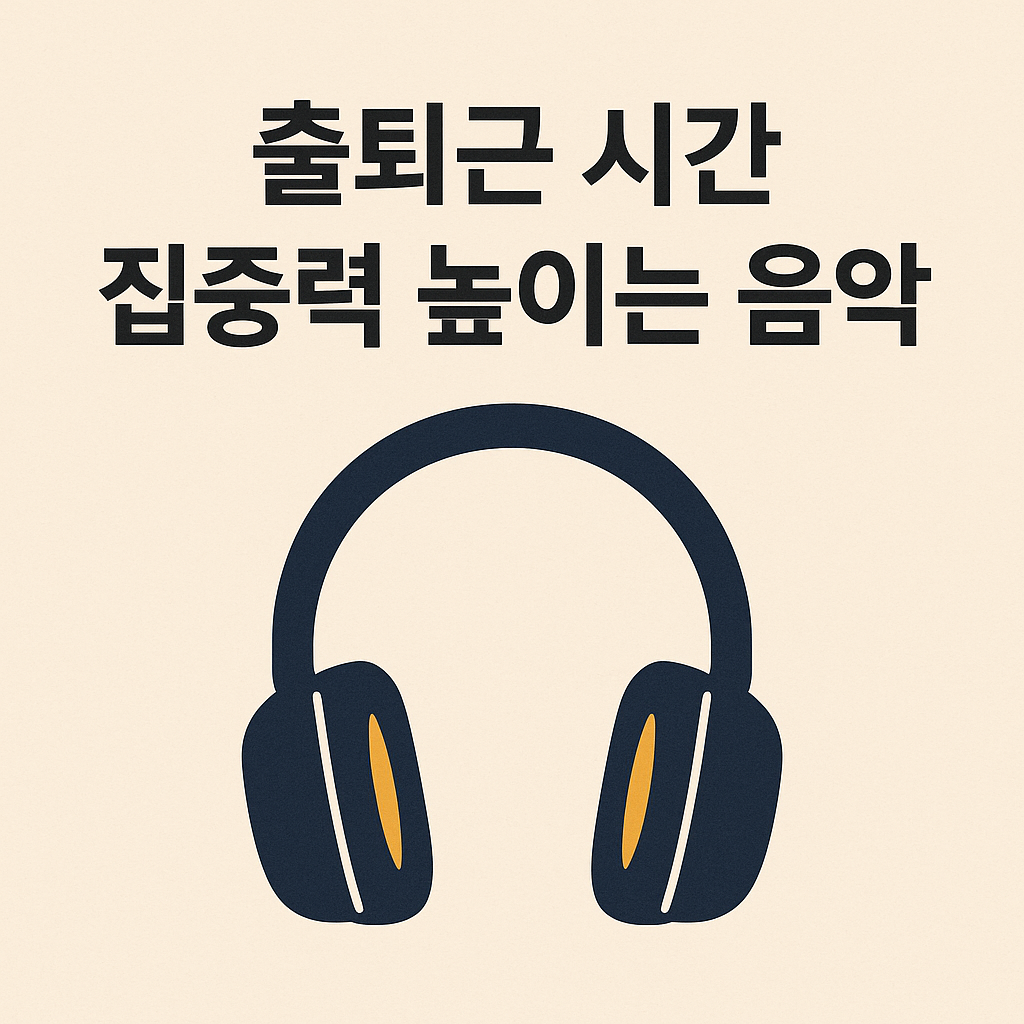 출퇴근 시간 집중력 높이는 음악 베스트 3 관련 이미지