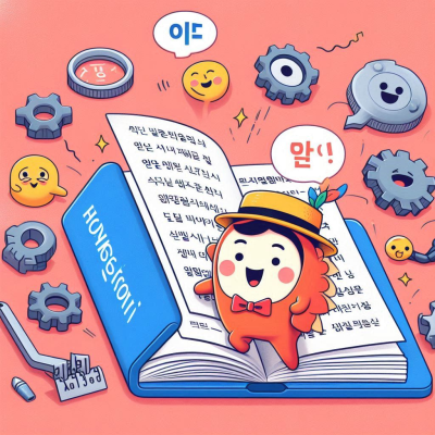 재미있는 동물 캐릭터들이 등장하는 책 분석 장면.