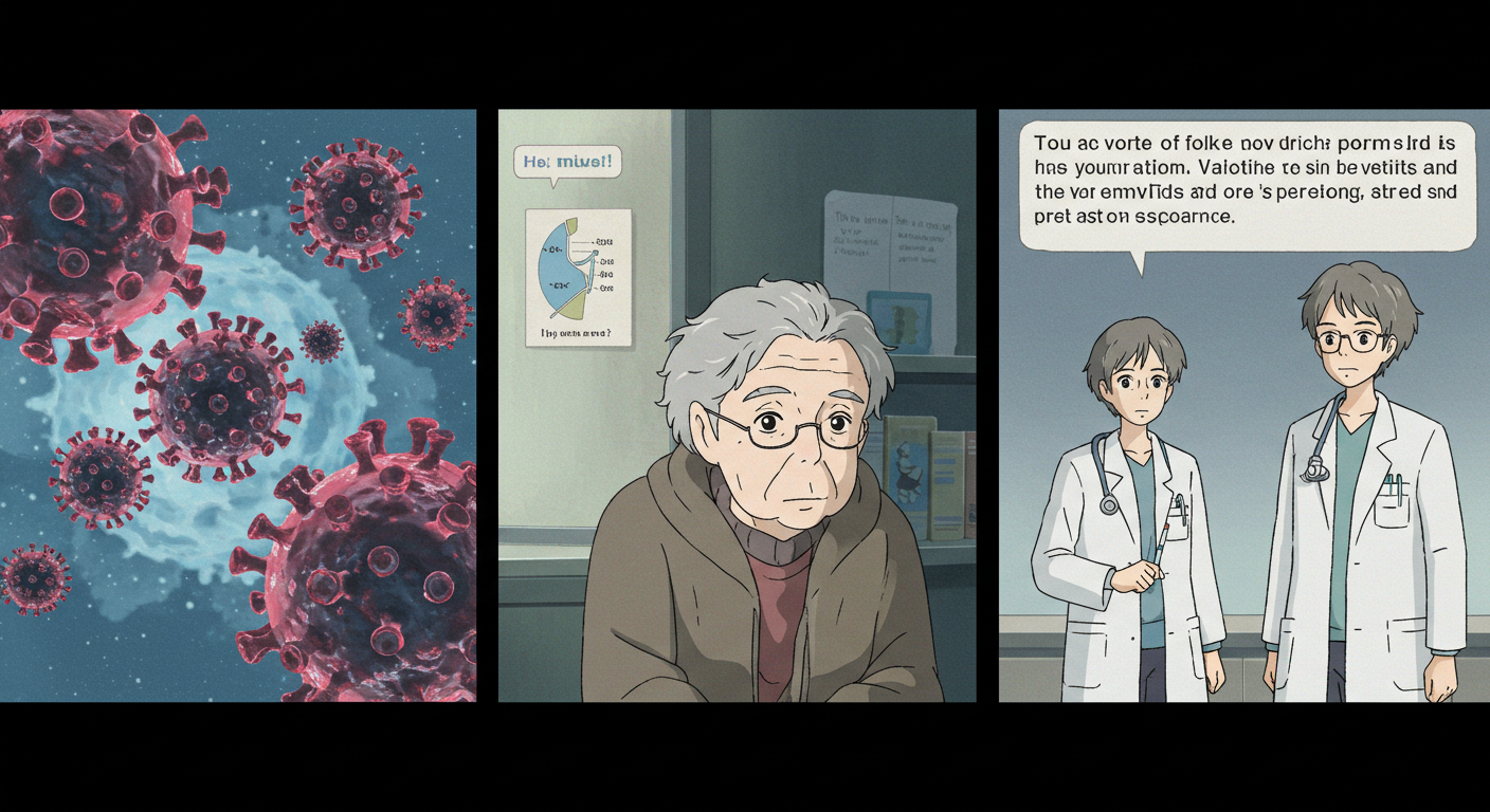 독감백신 예방률 한계와 변이 바이러스 설명 장면