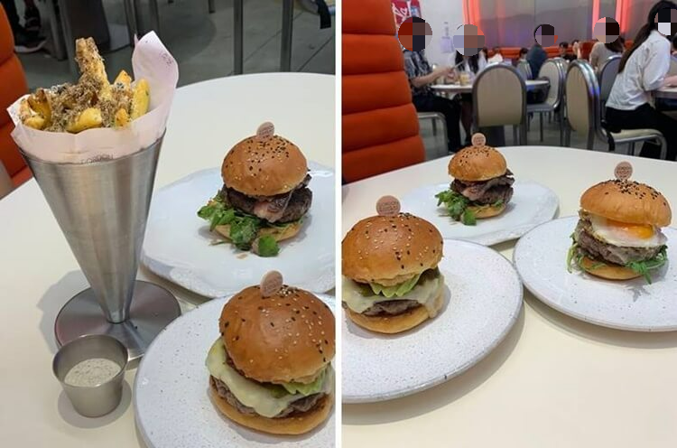 3종 햄버거 비교사진