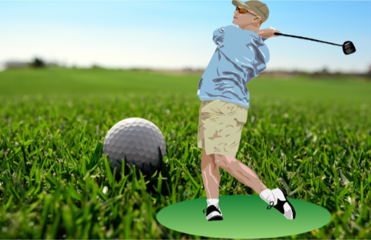 골프장 골프치는 이미지