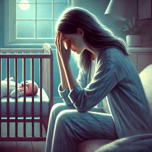 산후 우울증을 느끼는 엄마