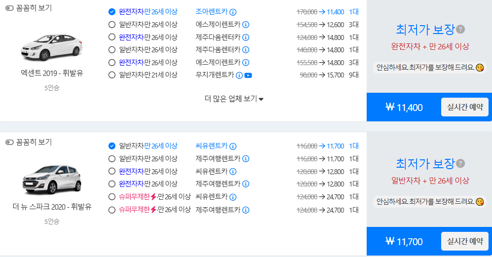 돌하루팡 렌트카