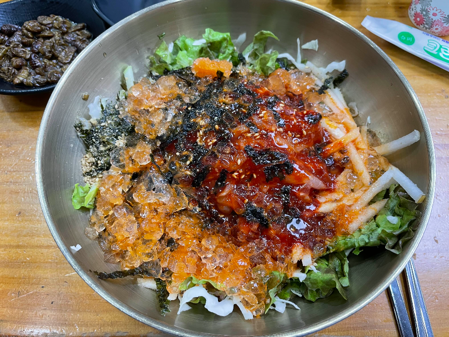 포항 물회 맛있게 먹는 법 - 1번 적용
