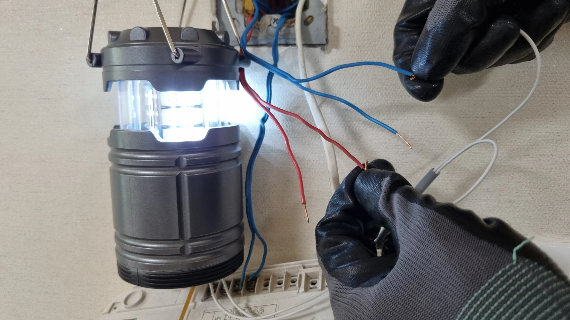 단선테스터 사용 모습