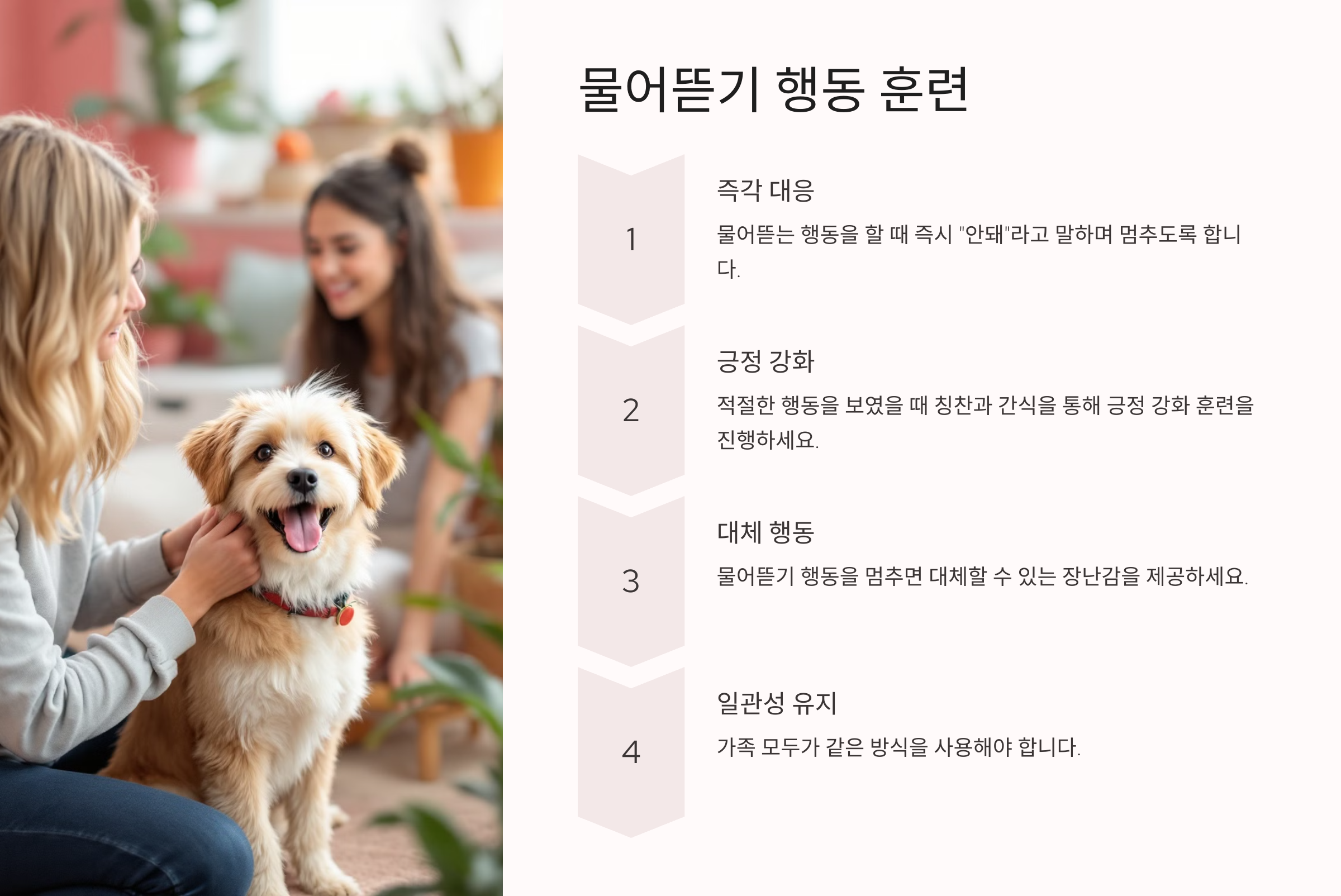 물어뜯기 행동 훈련