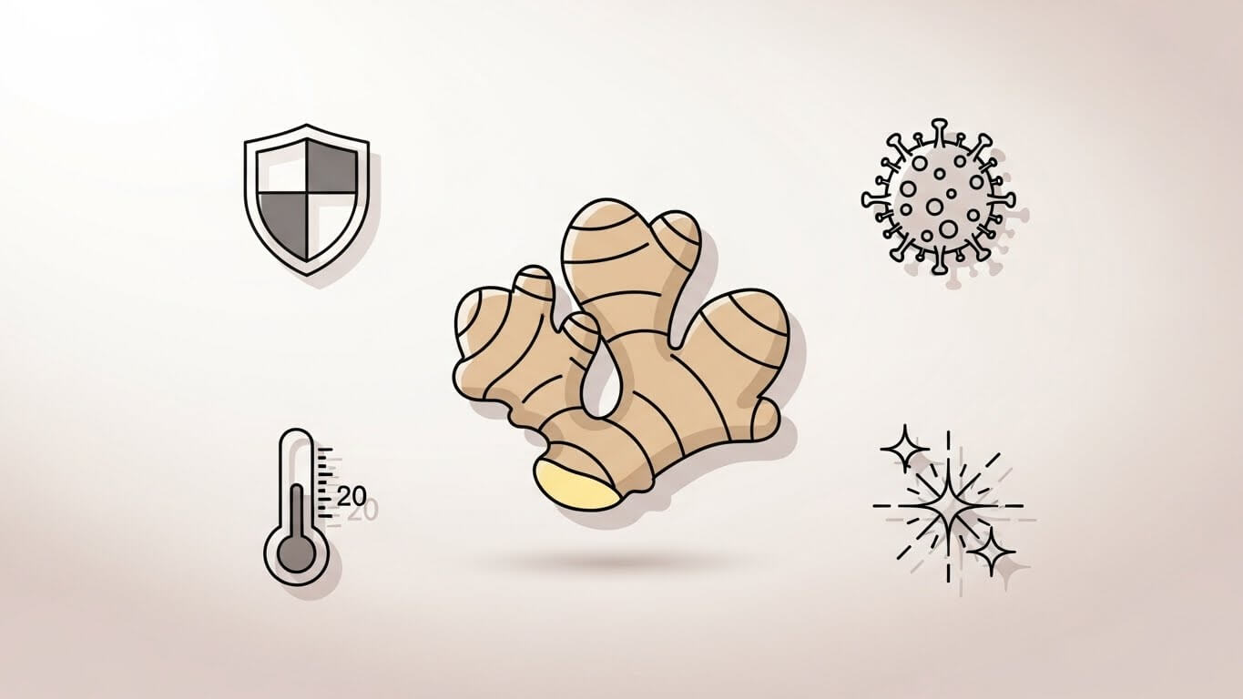 생강과 면역 관계 (항바이러스, 체온, 건강)