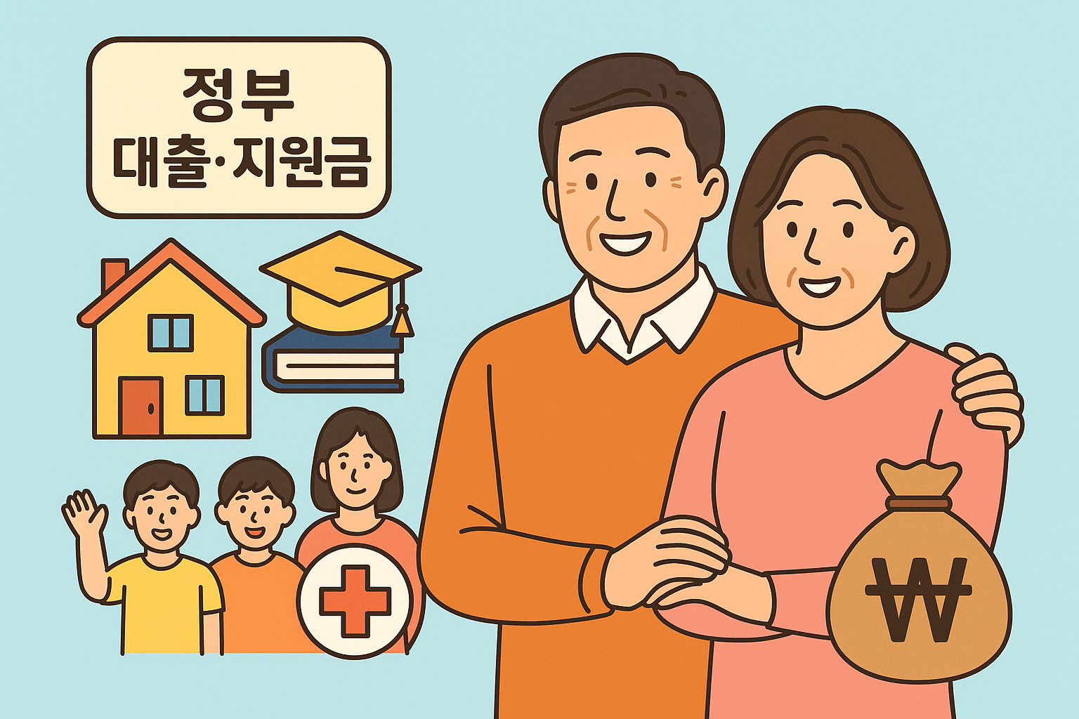 40-50대 가족을 위한 꼭 알아야 할 정부 대출&middot;지원금 제도 총정리