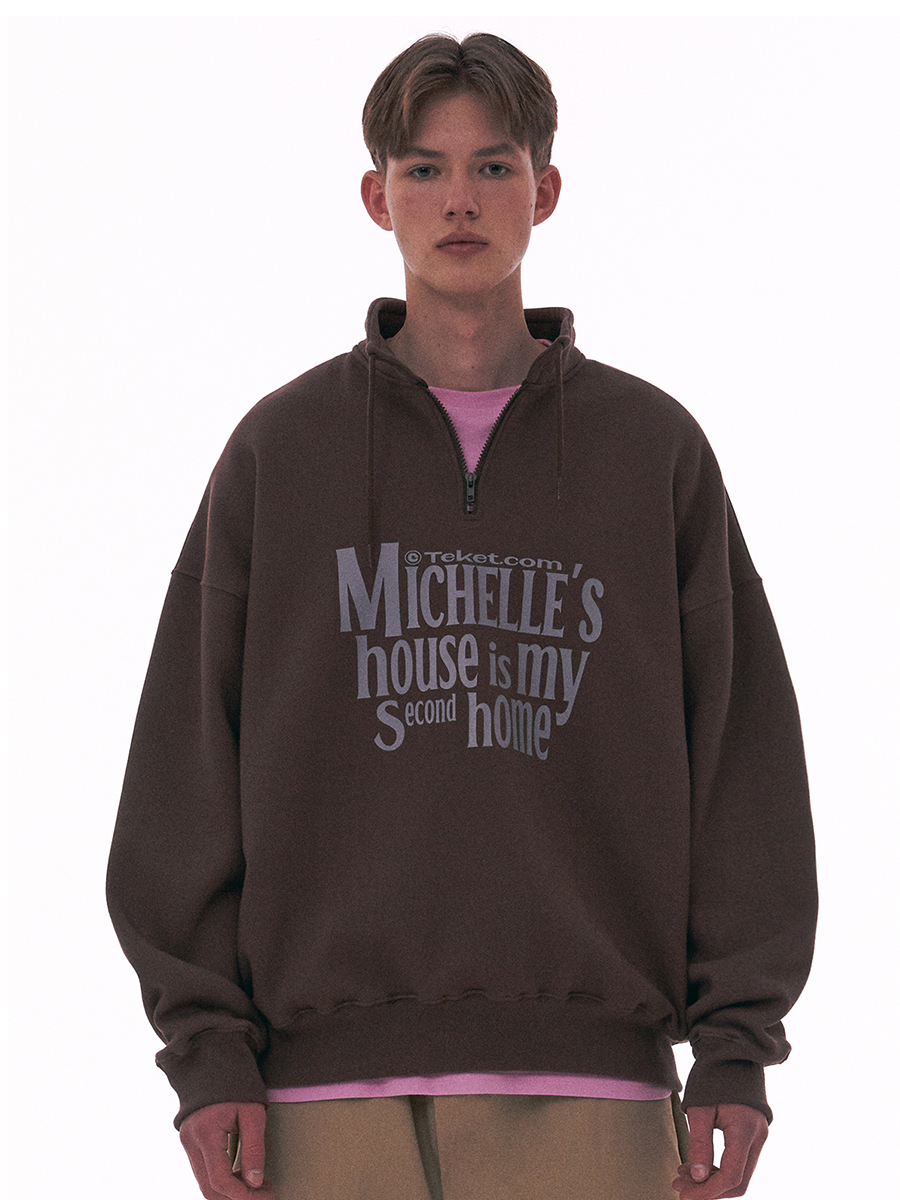 테켓 모자 반팔티 하프집업