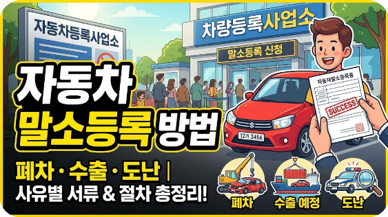 자동차 말소등록 방법 서류