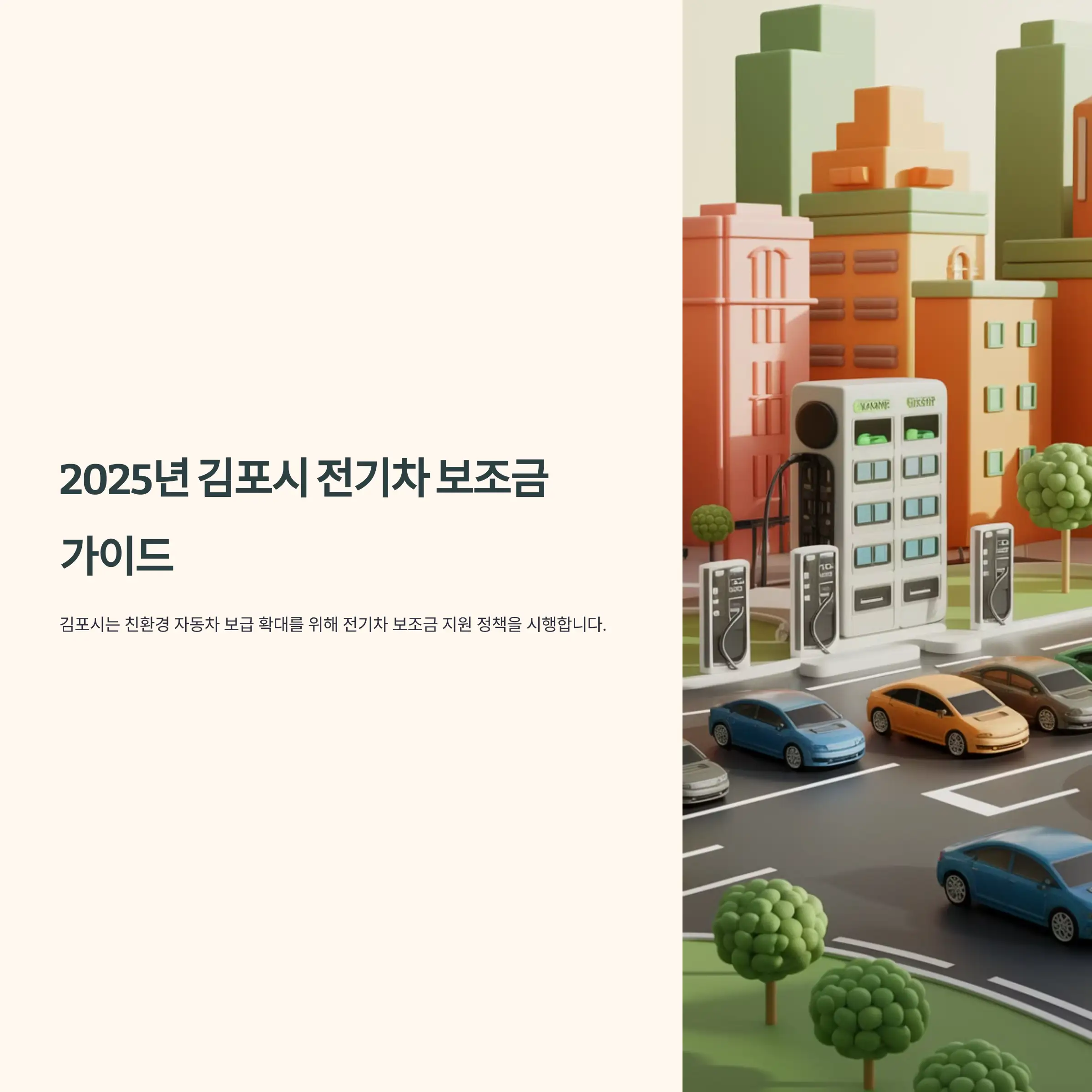 2025년 김포시 전기차 보조금 현대