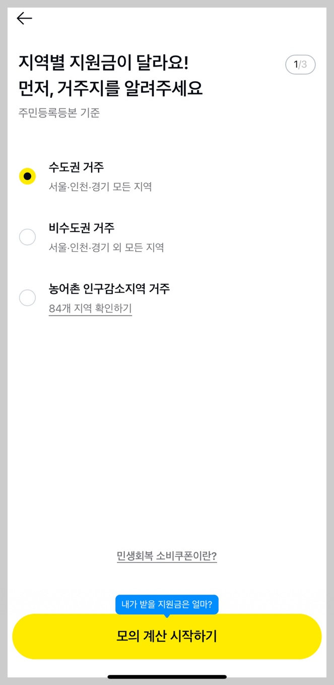 민생회복 소비쿠폰 카카오 페이 가이드 3