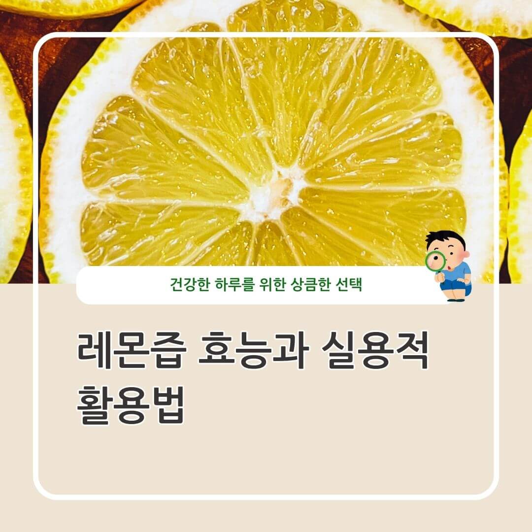 레몬즙 효능