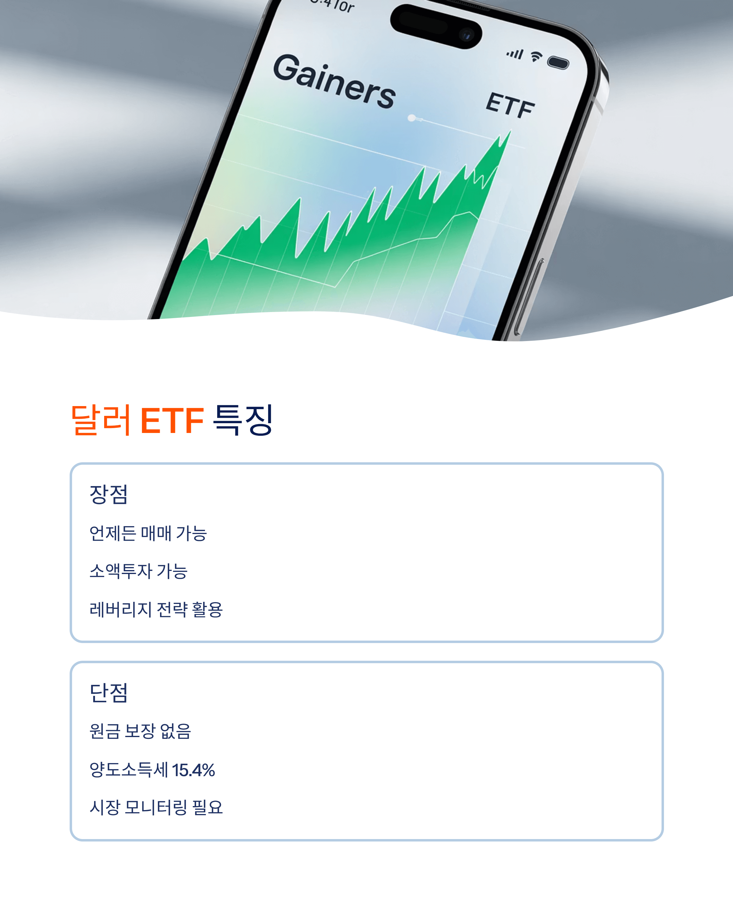 외화예금 달러ETF 비교