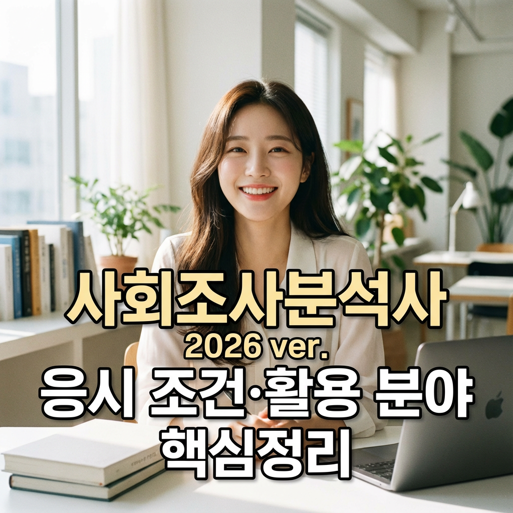 사회조사분석사 2026 ver. | 응시 조건·활용 분야 핵심정리