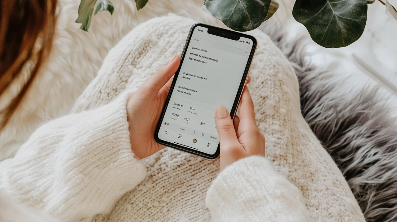 스마트폰 앱에 표시된 2025년 국내 상장 미국 월배당 ETF의 최근 배당금 내역, 실제 투자자 수익 확인과 최신 배당금 지급 현황을 모바일로 간편하게 체크하는 상황.