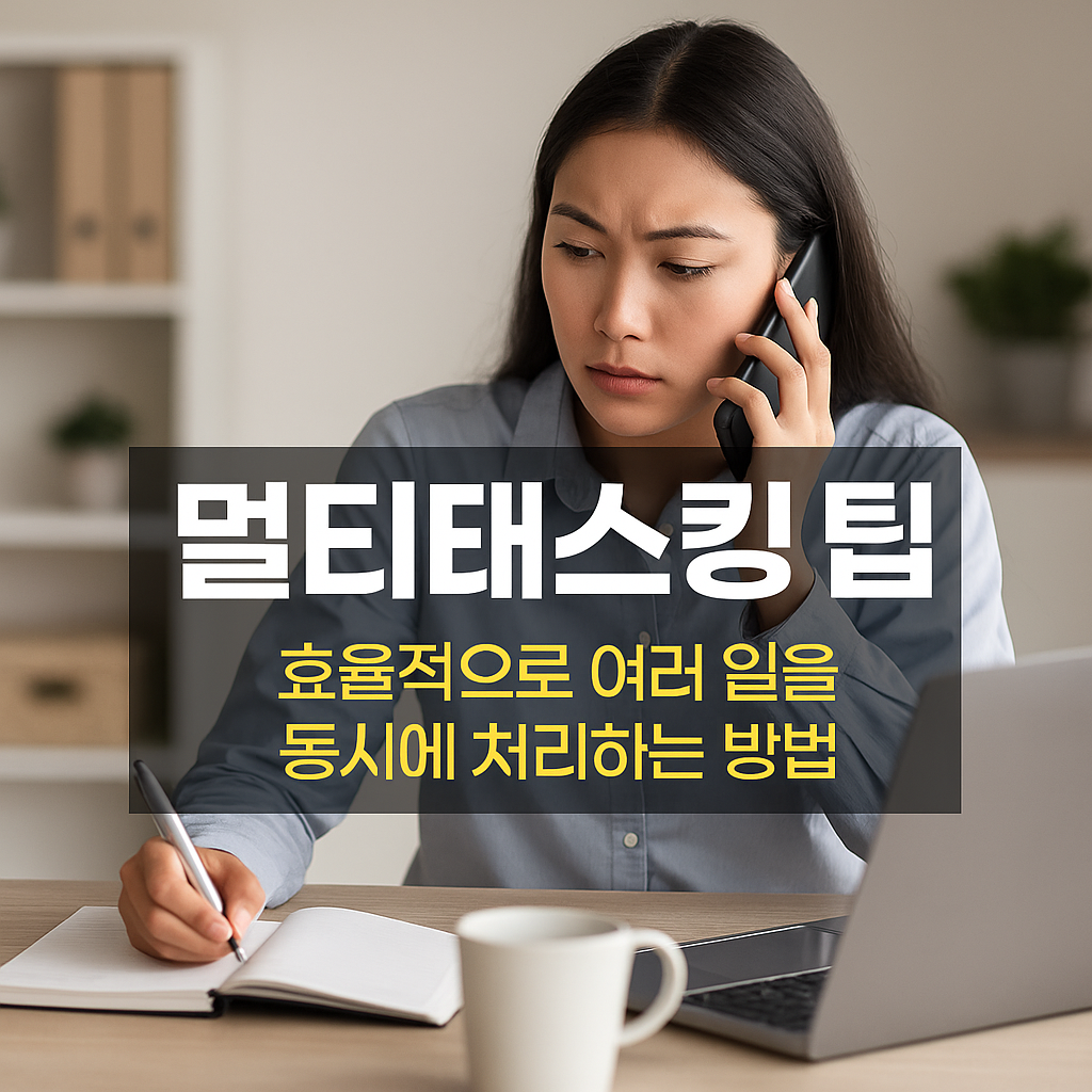 멀티태스킹 팁 - 효율적으로 여러 일을 동시에 처리하는 방법