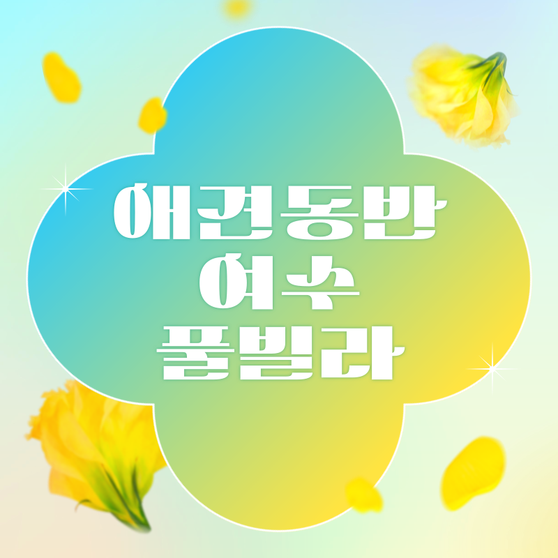 여수 애견동반 풀빌라 펜션