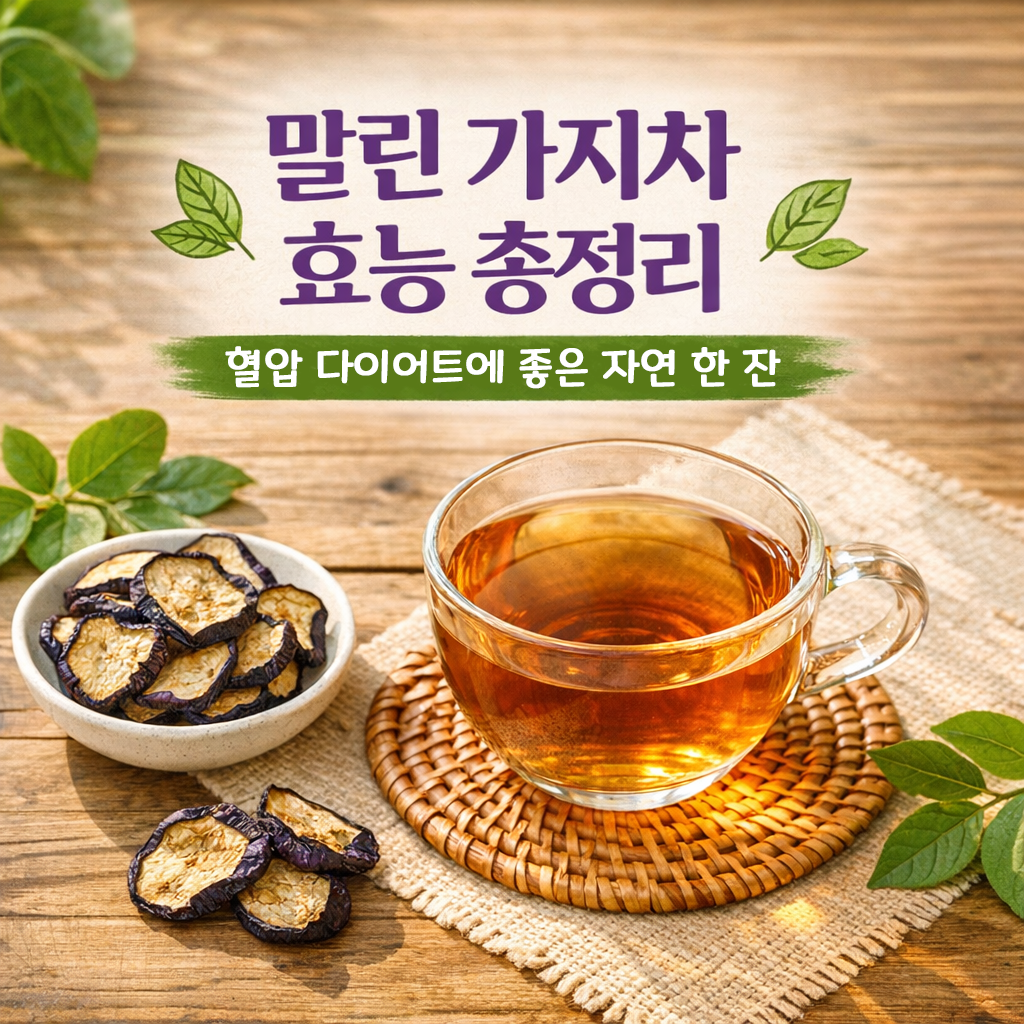 말린 가지차 효능 총정리 ❘ 혈압·다이어트에 좋은 이유