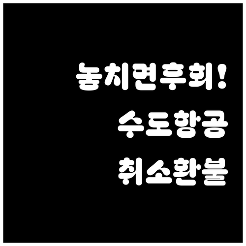 북경수도항공 항공권 취소 조건 총정리..