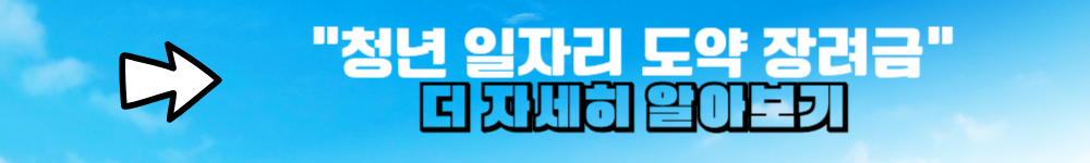 청년 일자리 도약 장려금 링크 배너