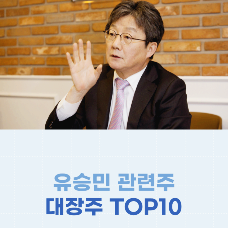 유승민 관련주 대장주 주식 TOP10