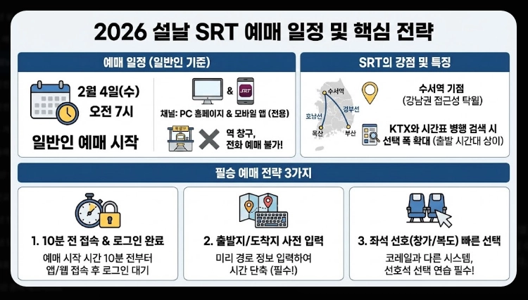 2026 설날 기차표 예매 일정