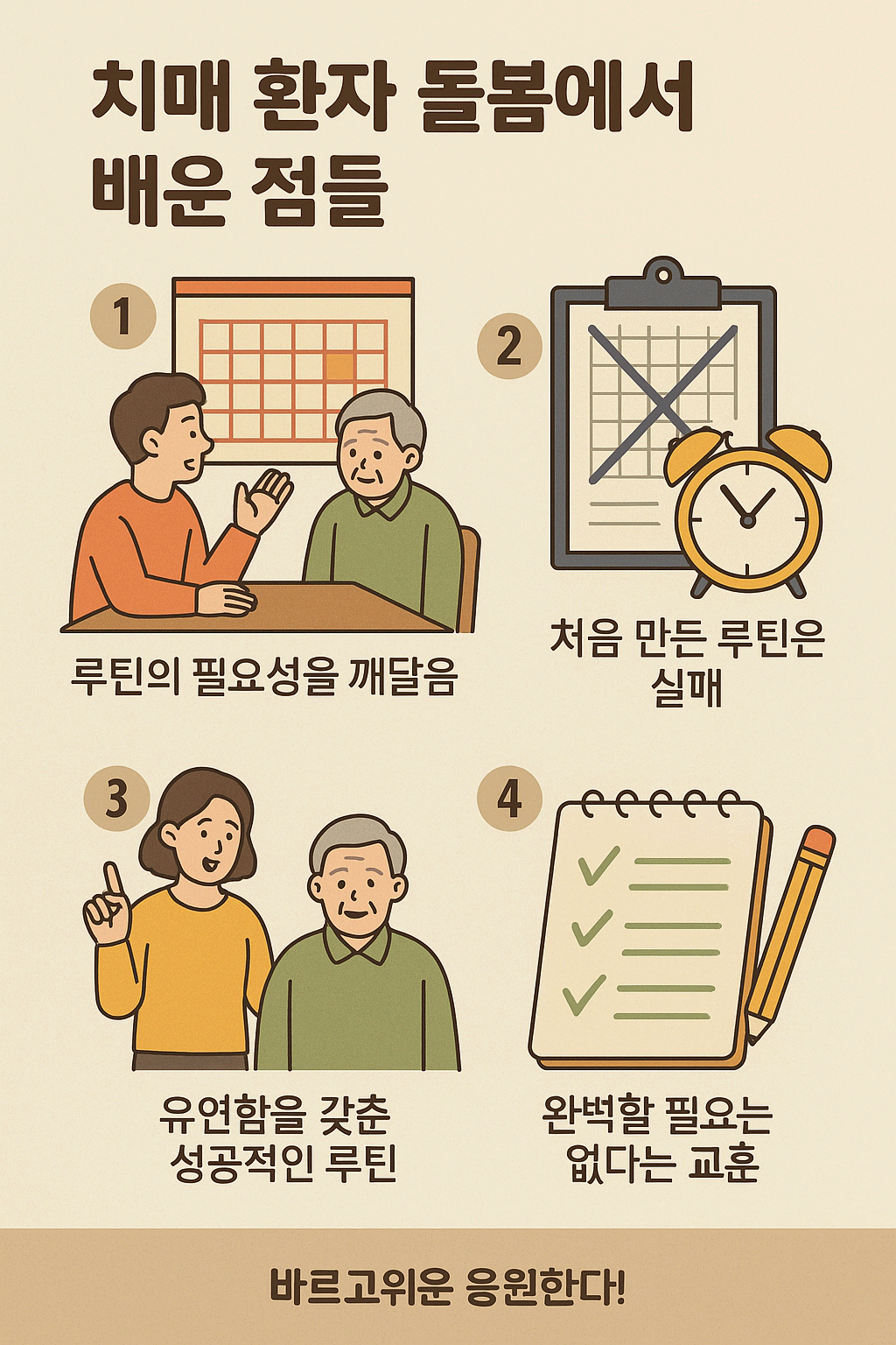 치매 가족을 위한 일상 루틴 만들기 – 실패와 성공의 기록