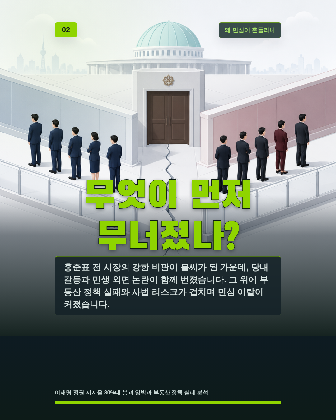 무엇이 먼저 무너졌나?