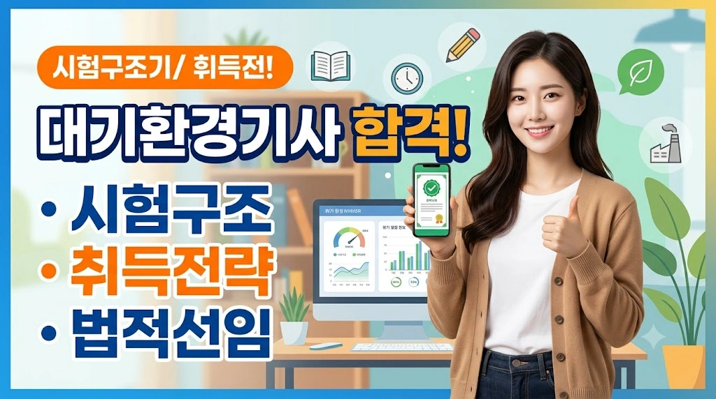 대기환경기사 (시험구조, 취득전략, 법적선임)