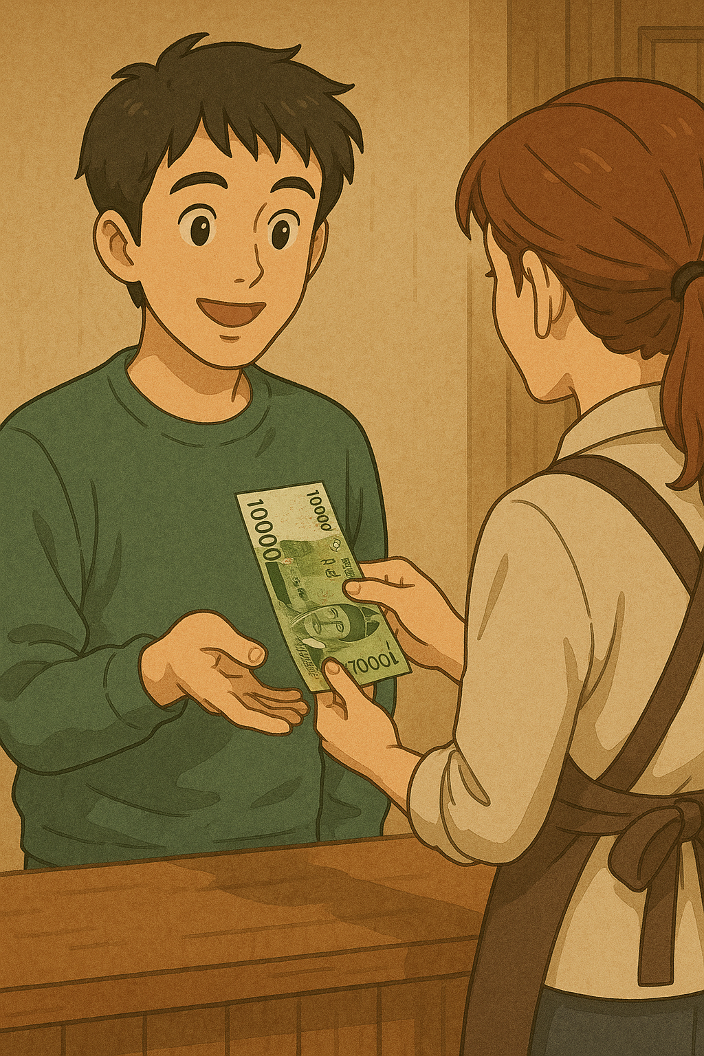 만원짜리를 받는 꿈