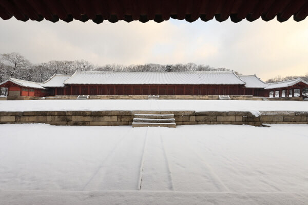 종묘 정전 설경